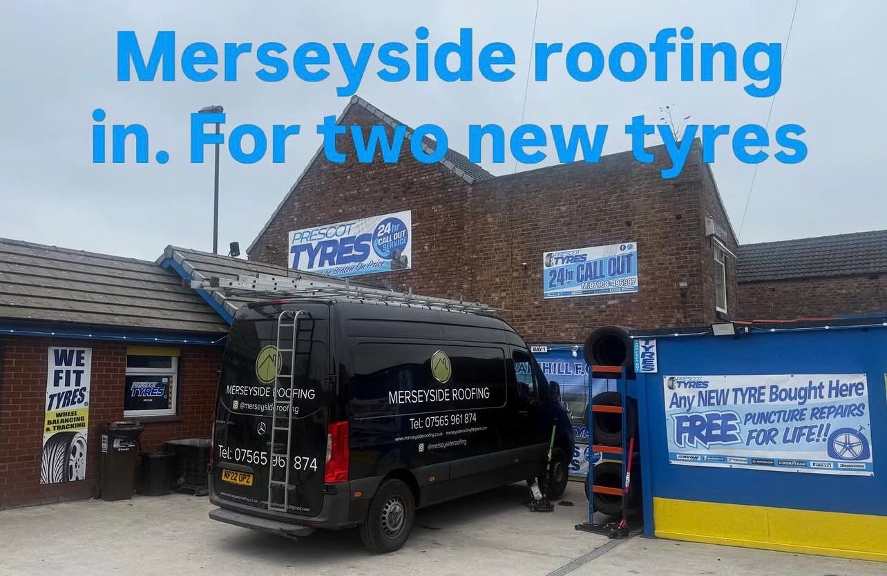 Mobile tyre fitting van on job in Prescot