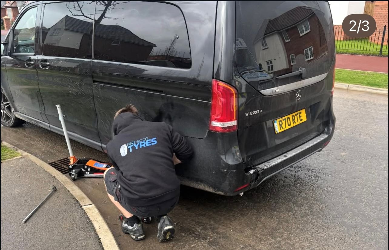 Tyre fitting job in Prescot - Mercedes