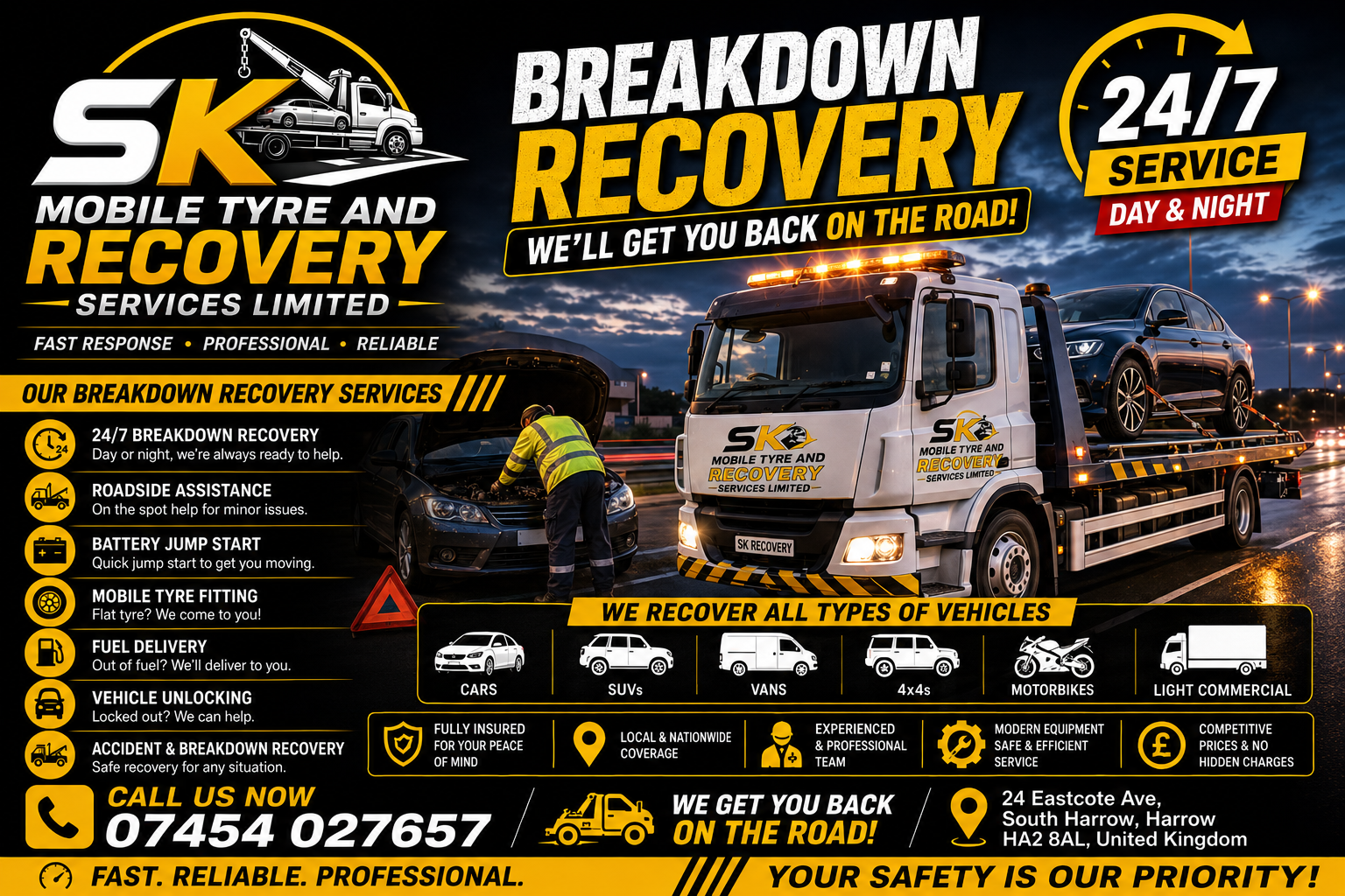 Breakdown recovery Harrow